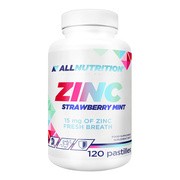 Allnutrition Zinc, pastylki do ssania, strawberry mint, 120 szt.