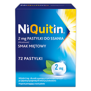 Niquitin, 2 mg, pastylki do ssania, smak miętowy, 72 szt.