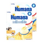 Zestaw 2x Humana Milk Minis Deserek jogurtowy o smaku bananowym