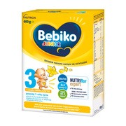 alt Bebiko Junior 3 NUTRIflor Expert, mleko modyfikowane o smaku waniliowym,  proszek, 600 g