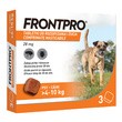 Frontpro M Pies 4-10 kg, ochrona przed pchłami i kleszczami, tabletki do rozgryzania i żucia, 3 szt.
