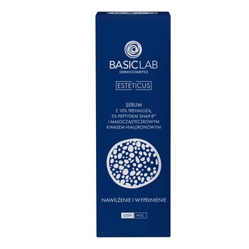 BasicLab Esteticus, nawilżenie i wypełnienie, serum z 10% trehalozą, 5% SNAP-8, 50 ml