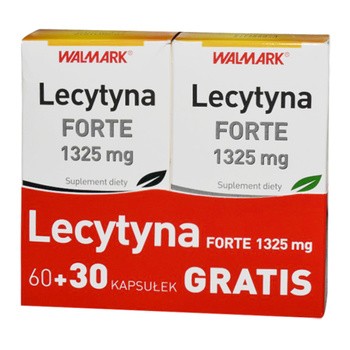 Lecytyna Forte, 1325 mg, kapsułki, 60 szt + 30 szt GRATIS (Walmark)