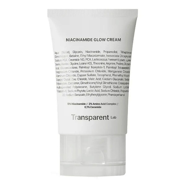 Transparent Lab Niacinamide Glow Cream, Creme aufhellend mit Niacinamid, 50 ml