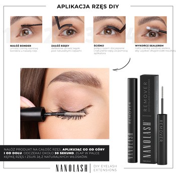 Nanolash DIY Remover, preparat do usuwania sztucznych rzęs, 5 ml