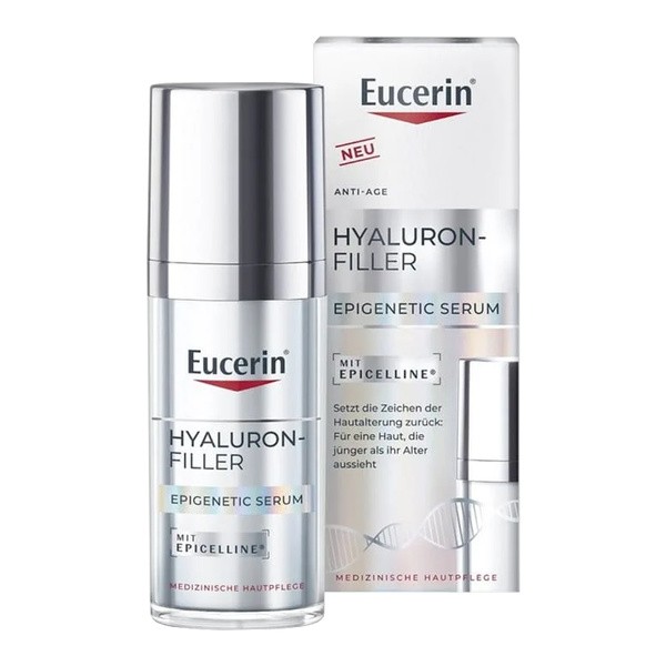Eucerin Eucerin Hyaluron Filler Epigenetic, serum intensywnie nawilżające i reaktywujące geny młodości, 30ml — Składniki i ocena