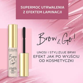 Eveline Brow & Go!, ultramocny żel do brwi, 6 ml