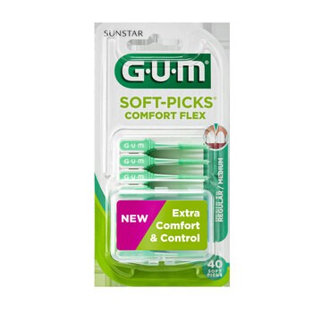 Gum Soft-Picks Comfort Flex, czyścik międzyzębowy, regular, 40 szt.