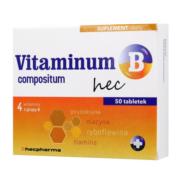 Vitaminum B Compositum Hec, Tabletki, 50 Szt.