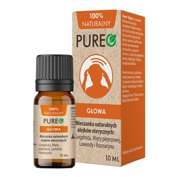 Pureo Głowa, mieszanka naturalnych olejków eterycznych, 10 ml