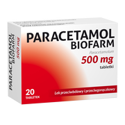 Paracetamol Biofarm, 500 mg, tabletki, 20 szt.