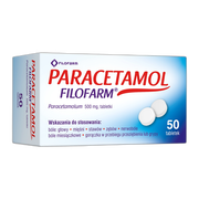 Paracetamol  Filofarm, 500 mg, tabletki, 50 szt.