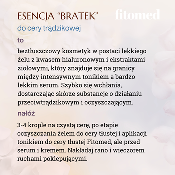Fitomed, esencja nawilżająca do cery trądzikowej, Bratek, 30 g