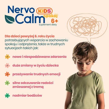 NervoCalm KIDS Spokój 6+, żelki, smak malinowy, 30 szt.