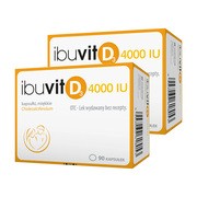 alt Zestaw 2x Ibuvit D3 4000 IU, 4000 IU, kapsułki miękkie, 90 szt.