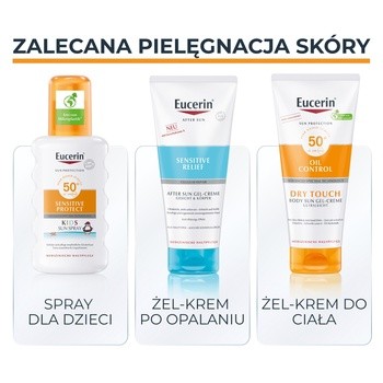 Eucerin Sun Oil Control SPF50+Dry Touch, spray ochronny, 200 ml