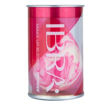 Ibra Makeup Blender Sponge, gąbeczka do makijażu, marmurkowa, 1 szt.
