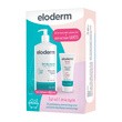 Zestaw Eloderm, żel do mycia ciała i włosów 2w1, 400 ml + krem aktywny, 75 ml GRATIS