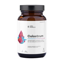 Aura Herbals Colostrum, proszek, słodka malina, 66 g
