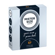 Mister Size, prezerwatywy, 57 mm, 3 szt.