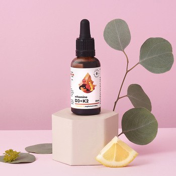 Aura Herbals Witamina D3 (2000 IU)+K2+Omega-3, krople, 30 ml