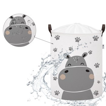 Sipo, Bawełniany kosz na zabawki XL, hipo, 1 szt.