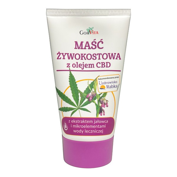 Gorvita Gorvita, Maść żywokostowa z olejem CBD, 140 ml — Składniki i ocena