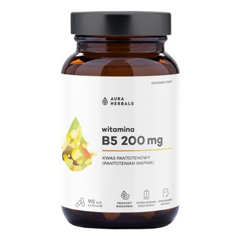 Aura Herbals Witamina B5 200 mg, kapsułki, 90 szt.