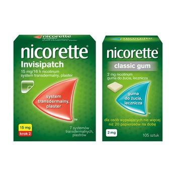 Nicorette Classic Gum, 2 mg, guma do żucia, 105 szt.