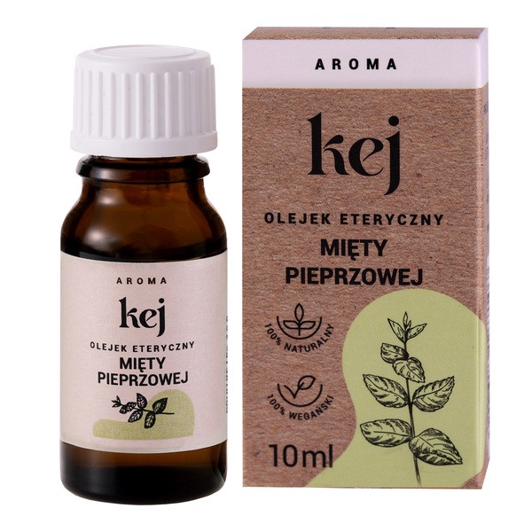 Kej Kej, naturalny olejek mięty pieprzowej, 10 ml