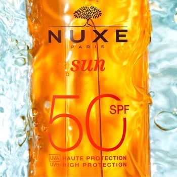 Nuxe Sun, olejek do opalania twarzy i ciała SPF 50, 150 ml