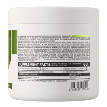 OstroVit Magnesium Malate, proszek, smak limonkowy, 120 g