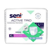 Seni Active Trio, elastyczne majtki chłonne, rozmiar XL, 10 szt.