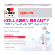 Doppelherz system Kollagen Beauty, ampułki z płynem, smak malina i jagoda, 25 ml x 30 szt.