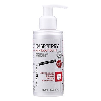 LL Raspberry Tasty Lube, jadalny żel intymny, 150 ml