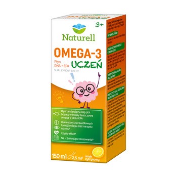 Naturell Omega-3 Uczeń, płyn, 150 ml