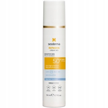 Sesderma Repaskin Urban 365, krem przeciwsłoneczny do skóry wrażliwej, SPF 50+, 50 ml
