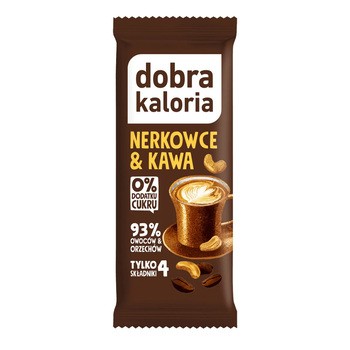 Dobra Kaloria, baton nerkowce i kawa, 35 g