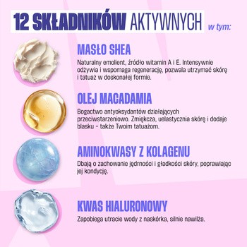 Neba Shimmer!, rozświetlający balsam do ciała i tatuażu, Niegrzeczna Porzeczka, 150 ml