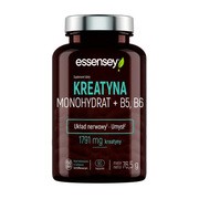 Essensey Kreatyna Monohydrat + B5, B6, kapsułki, 90 szt.