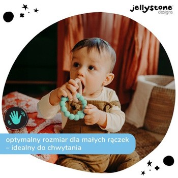 Jellystone Designs, księżycowy gryzak, miętowy, 1 szt.