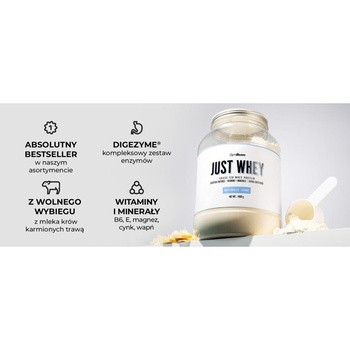 GymBeam Just Whey Protein Blueberry Yoghurt, proszek, smak jogurt jagodowy, 2000 g