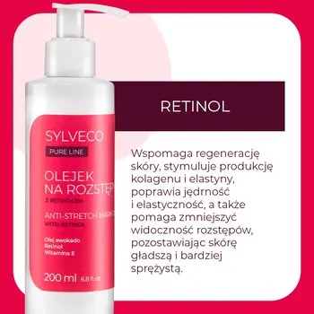 Sylveco Pure Line, olejek na rozstępy, 200 ml