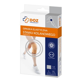 DOZ PRODUCT Opaska elastyczna stawu kolanowego, rozmiar S, 1 szt.