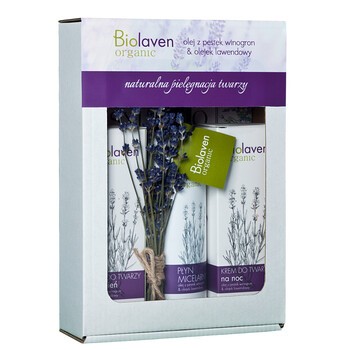 Zestaw Promocyjny Biolaven, płyn micelarny, 200 ml + krem na dzień, 50 ml + krem na noc, 50 ml