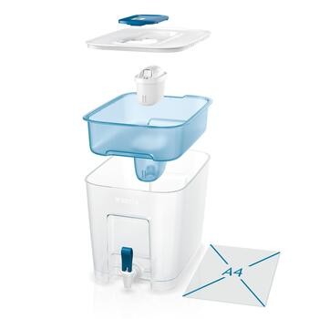 Brita, Flow, pojemnik filtrujący z kranem dozującym, 8,2l, 1 szt.