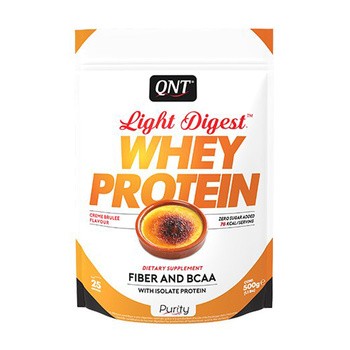 QNT Light Digest Whey Protein, proszek, smak creme brulee, 500 g
