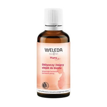Weleda Mama, odżywczy i kojący olejek do biustu, 50 ml