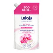 Luksja Creamy & Soft, wygładzające mydło w płynie, Róża i Proteiny Mleka, refill, 400 ml https://azcdn.doz.pl/image/d/product/dbd53825-scale-180x180.png