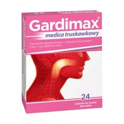 Gardimax medica truskawkowy, 5mg + 1mg, tabletki do ssania, 24 szt. https://azcdn.doz.pl/image/d/product/79f44add-scale-180x180.png